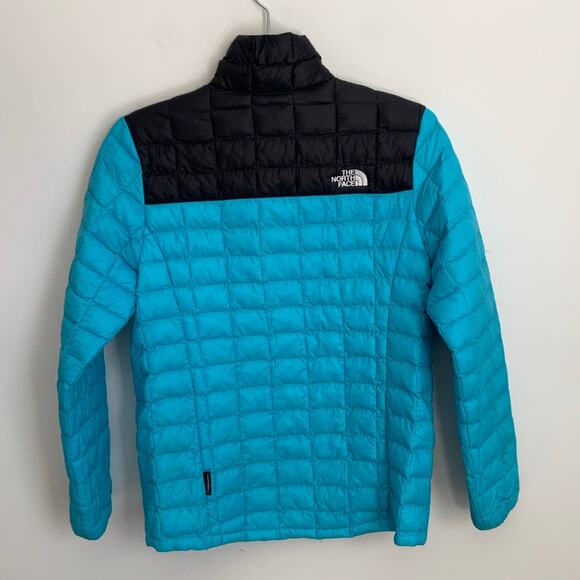 The North Face Girls- Youth Thermoball Eco Jacket TURQUOISE‎ BLUE - Picture 2 of 7
